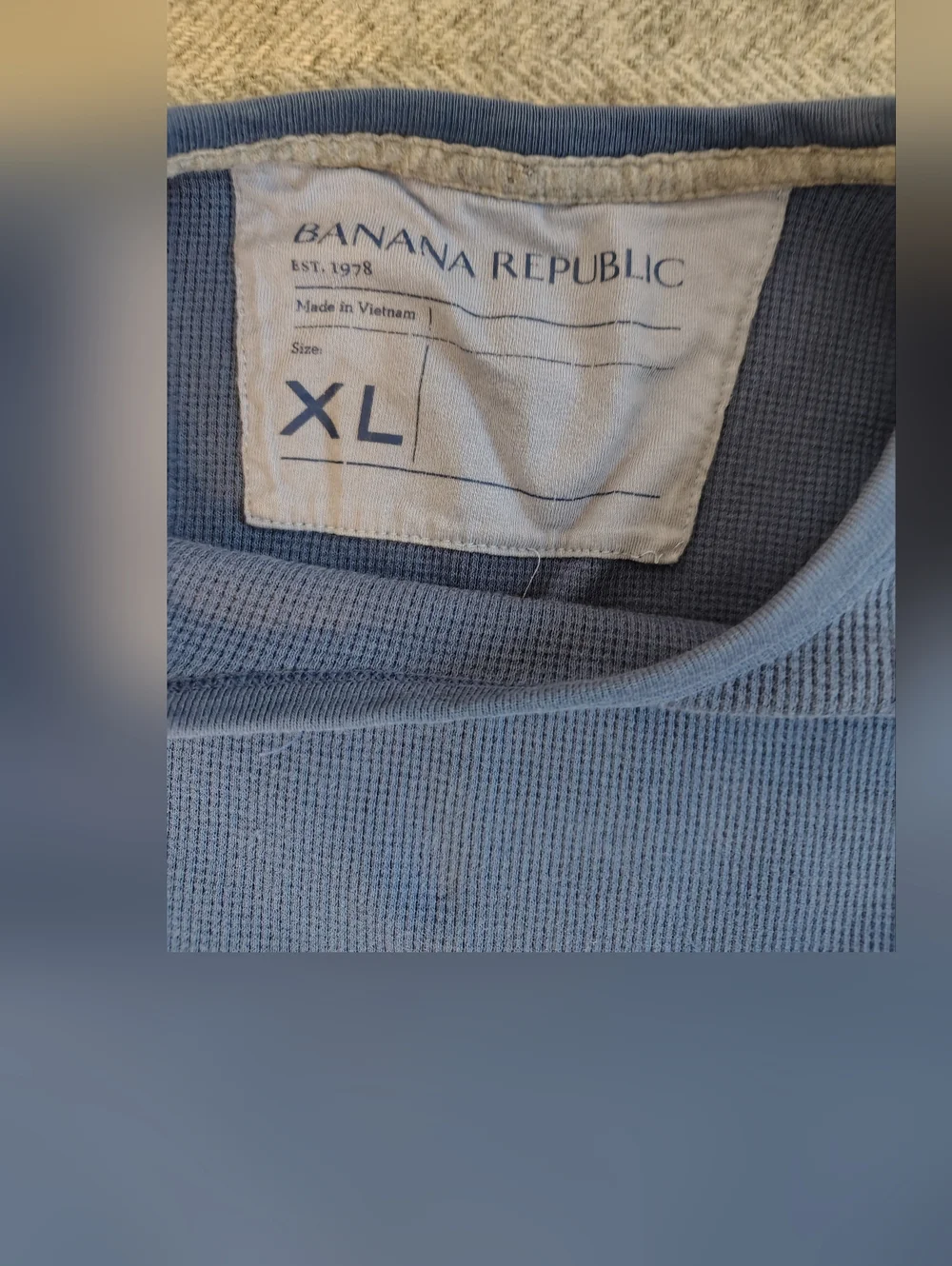 Banana Republic Men's Long Sleeve Crewneck Sweater - Blue